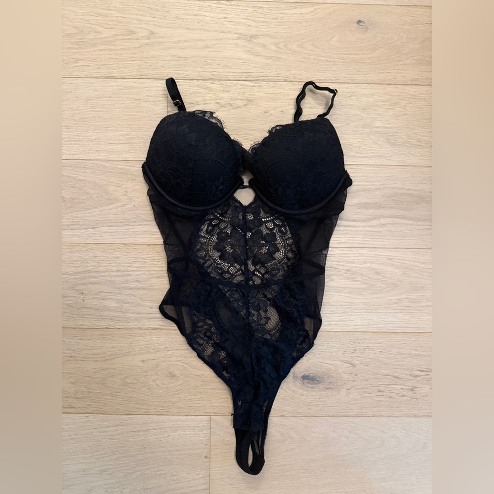La SENZA Black Lace Bodysuit